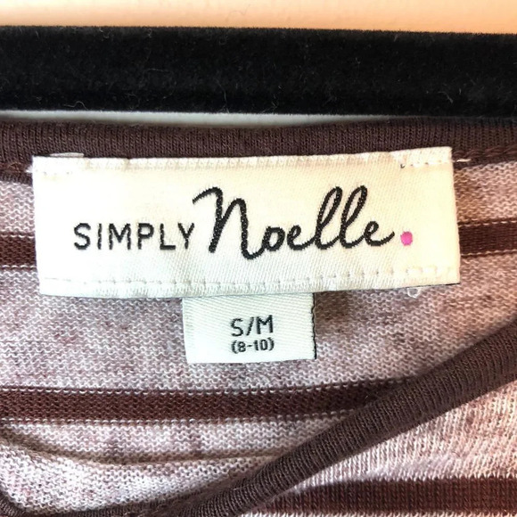 Simply Noelle | Purple Striped Swing Sweater - Picture 2 of 5